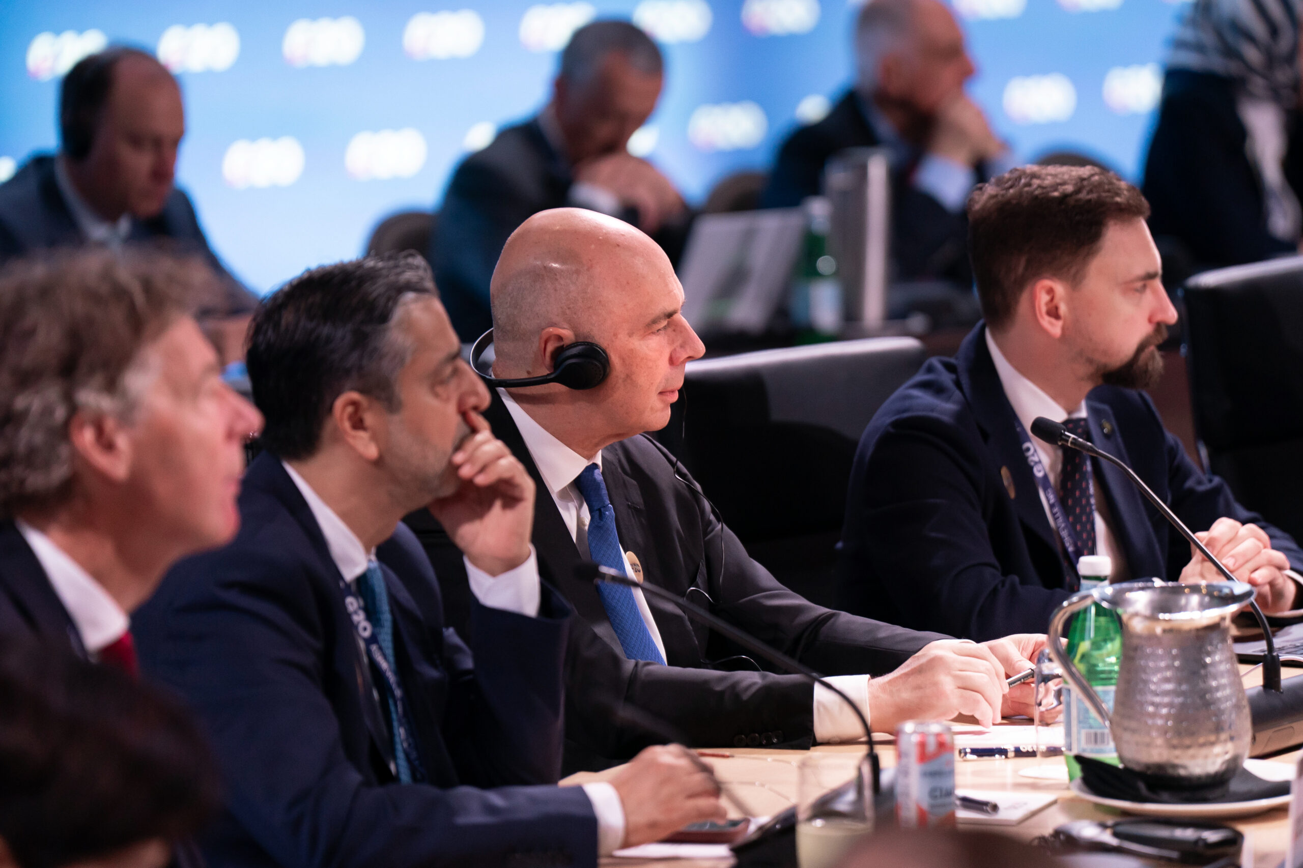 Russian finance minister makes unexpected appearance at G20